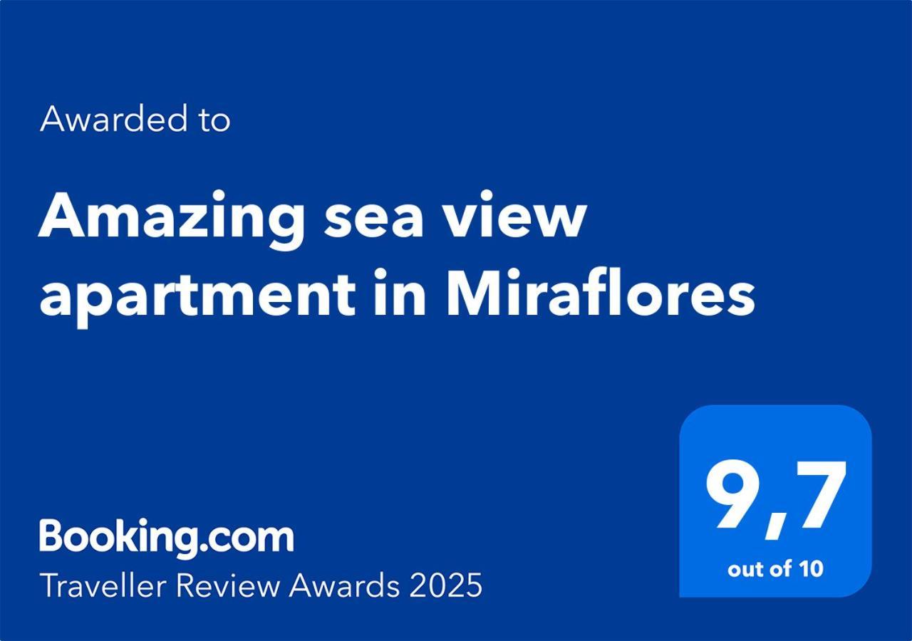 Amazing Sea View Apartment In Miraflores 卡拉德米哈斯 外观 照片